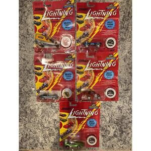 Vintage 1993 Johnny Lightning Commemorative Limited Edition Lot of 5 Sealed Cars